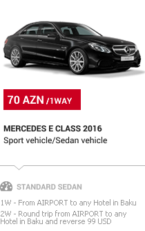 Baku VIP Transfer: Mercedes E-Class